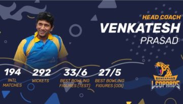 venkatesh prasad , Afghanistan Premier League