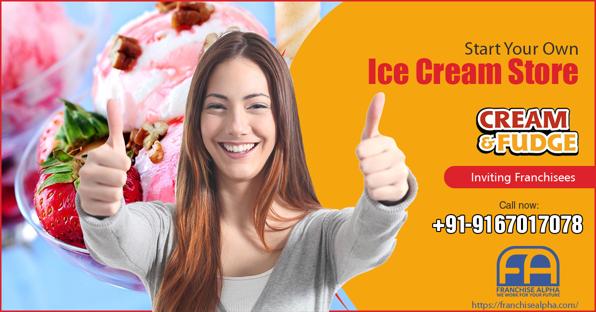 Cream And Fudge Icecream Franchise In India